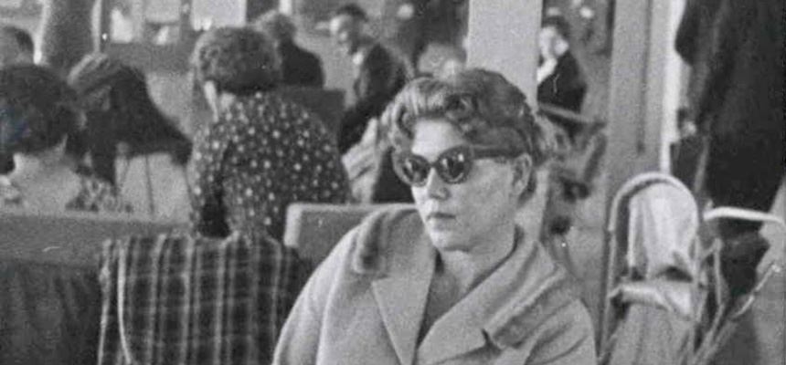 Image: Lydia Janovska at Mascot Airport, Sydney, 1960. NAA: A6122, 1755. Australian Security Intelligence Organisation, Central Office