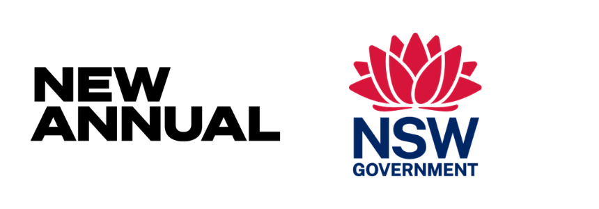 New Annual and NSW Government logos