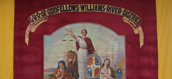 Williams River Lodge Grand United Order of Oddfellows Banner