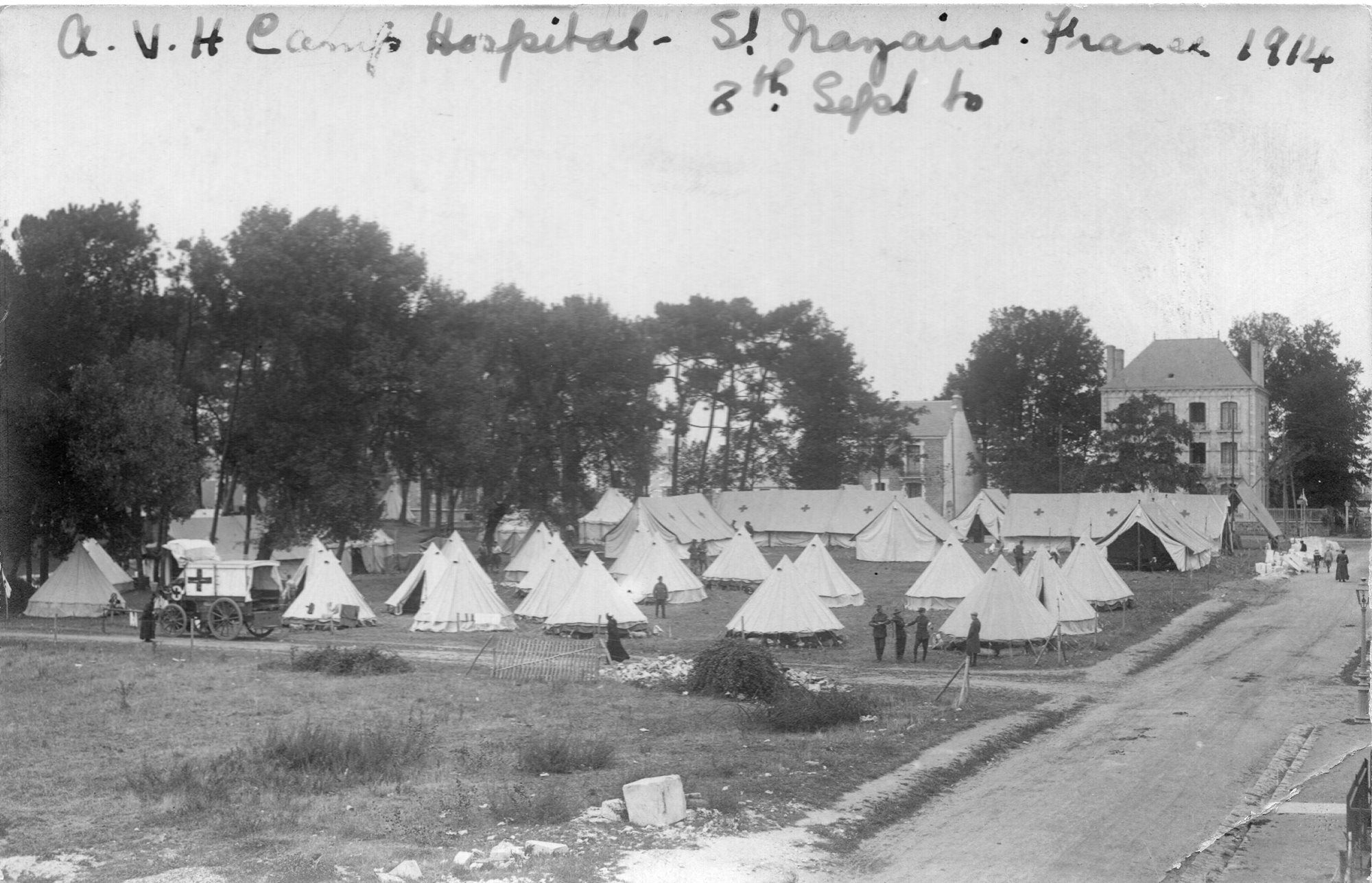Photo: Australian Voluntary Hospital, St. Nazaire, September 1914