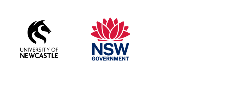 University of Newcastle and NSW Government logos